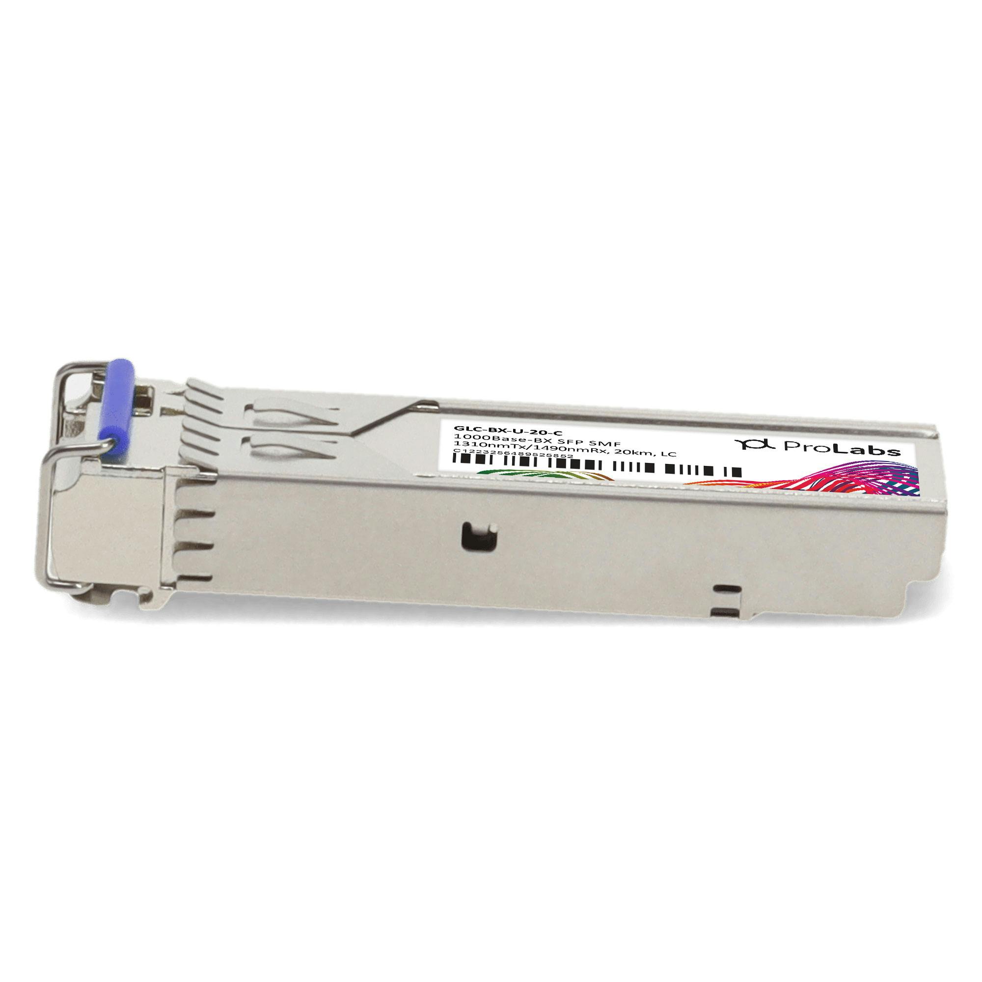 GLC-BX-U Cisco Compatible 1000BASE-BX-U 1310nmTX/1490nmRX 10km Transceiver 