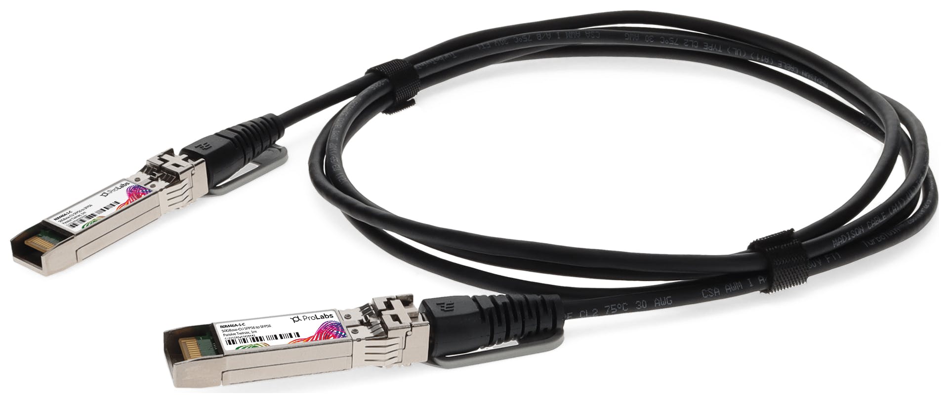 Aruba Networks® ROM46A-1 Compatible TAA Compliant 50GBaseCU SFP56 to SFP56 Direct Attach Cable (Passive Twinax)