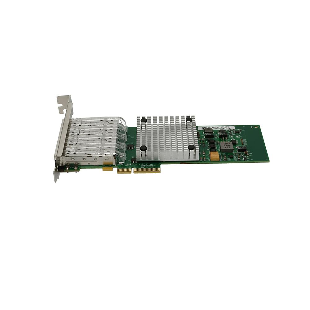 AddOn Intel I350F4 Comparable Quad SFP Port PCIe NIC Network adapter PCIe  x4 1000Base-SX x 4｜テレビチューナー、アンテナ