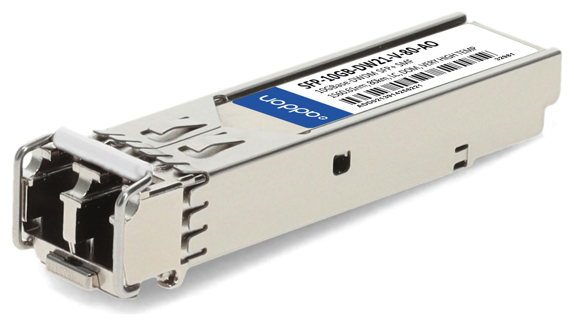 Very high temperature (VHT) SFP+ 80km optics keep your transport network optimized up to 95C