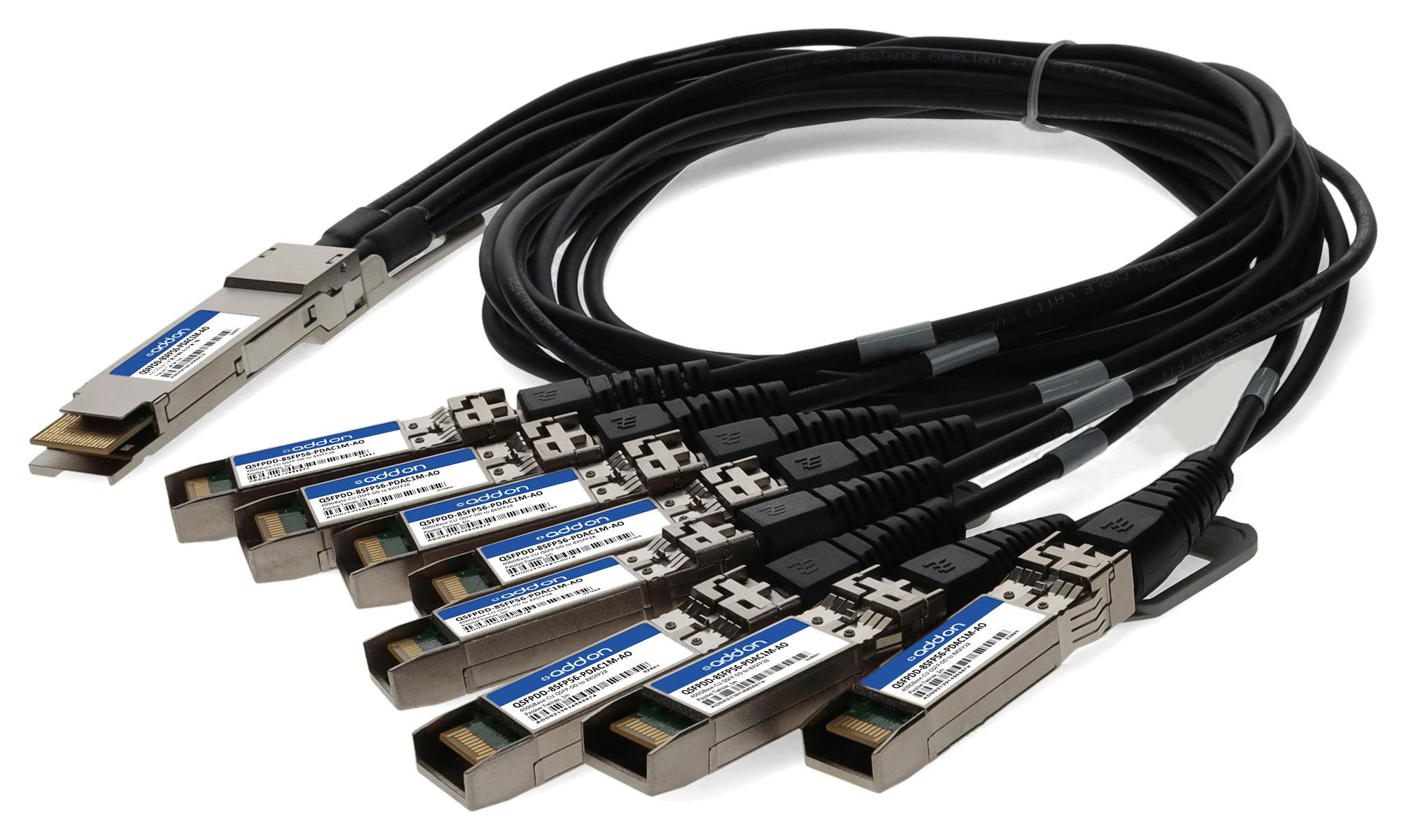 QSFP-DD breakout cables DACs from AddOn